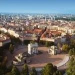 Vista aérea de Milan