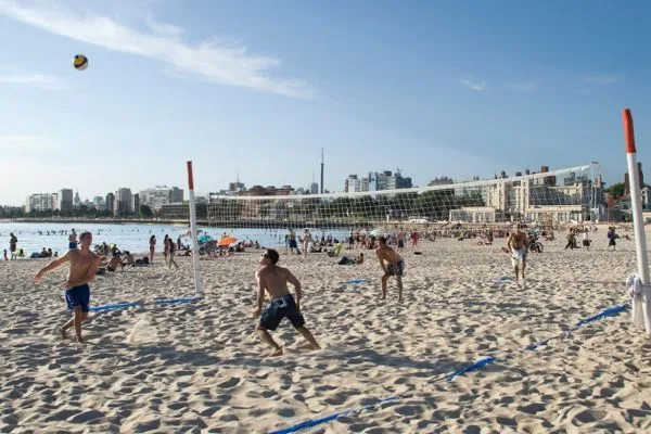 Playa en Montevideo