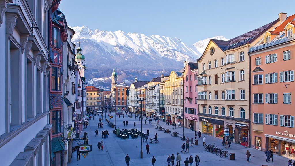 Centro de Innsbruck, Austria