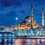 La mezquita azul tan característica de Estambul