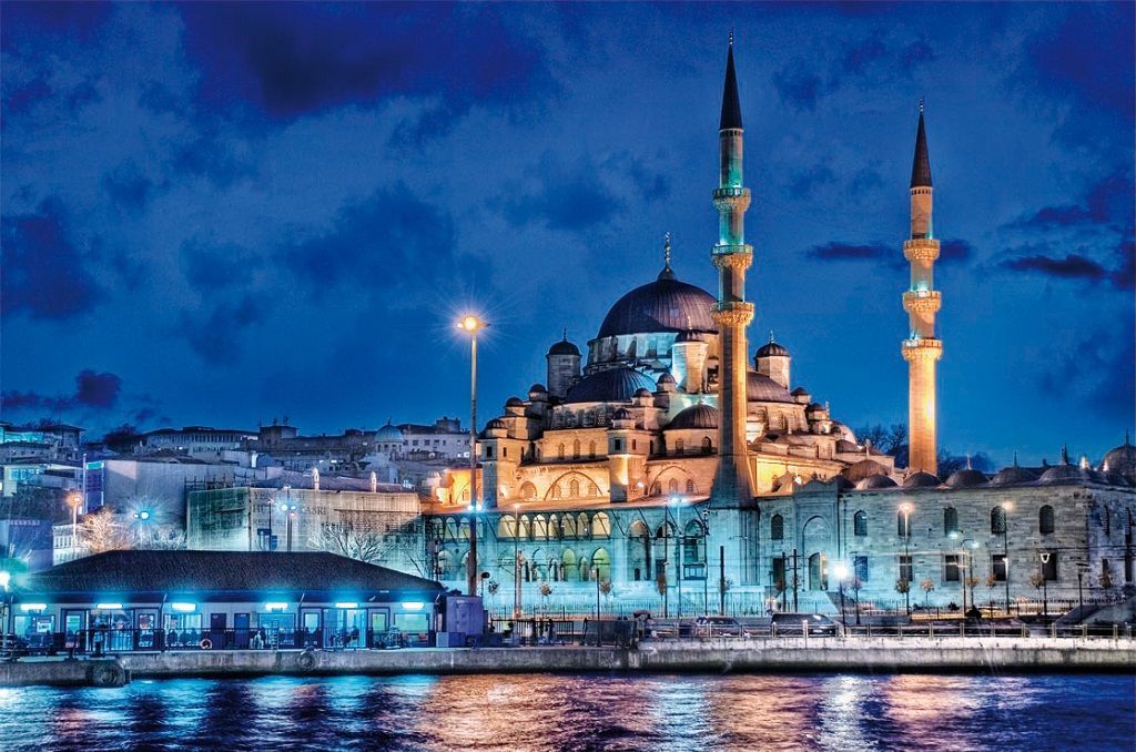 La mezquita azul tan característica de Estambul