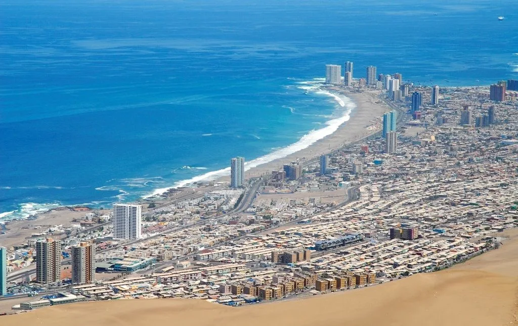 Vista aérea de Iquique, Chile