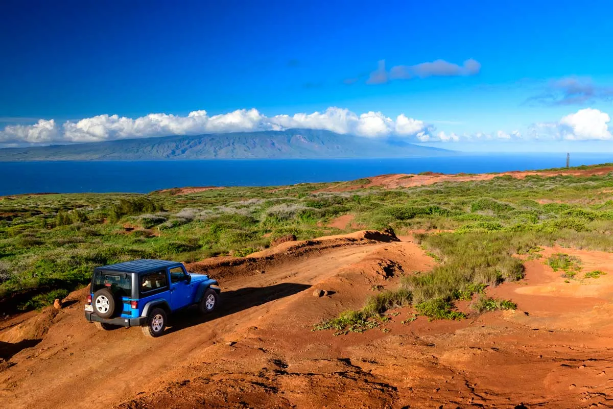 La bella isla de Lanai en Hawaii, ideal para aventuras en 4x4