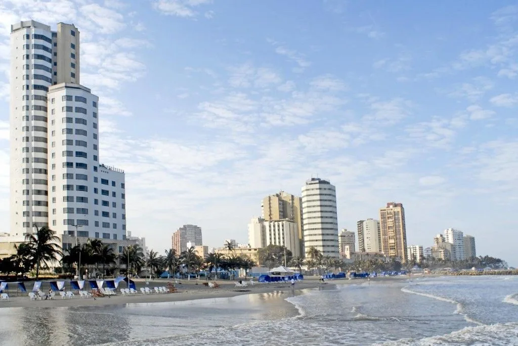 Playa Bocagrande en Cartagena