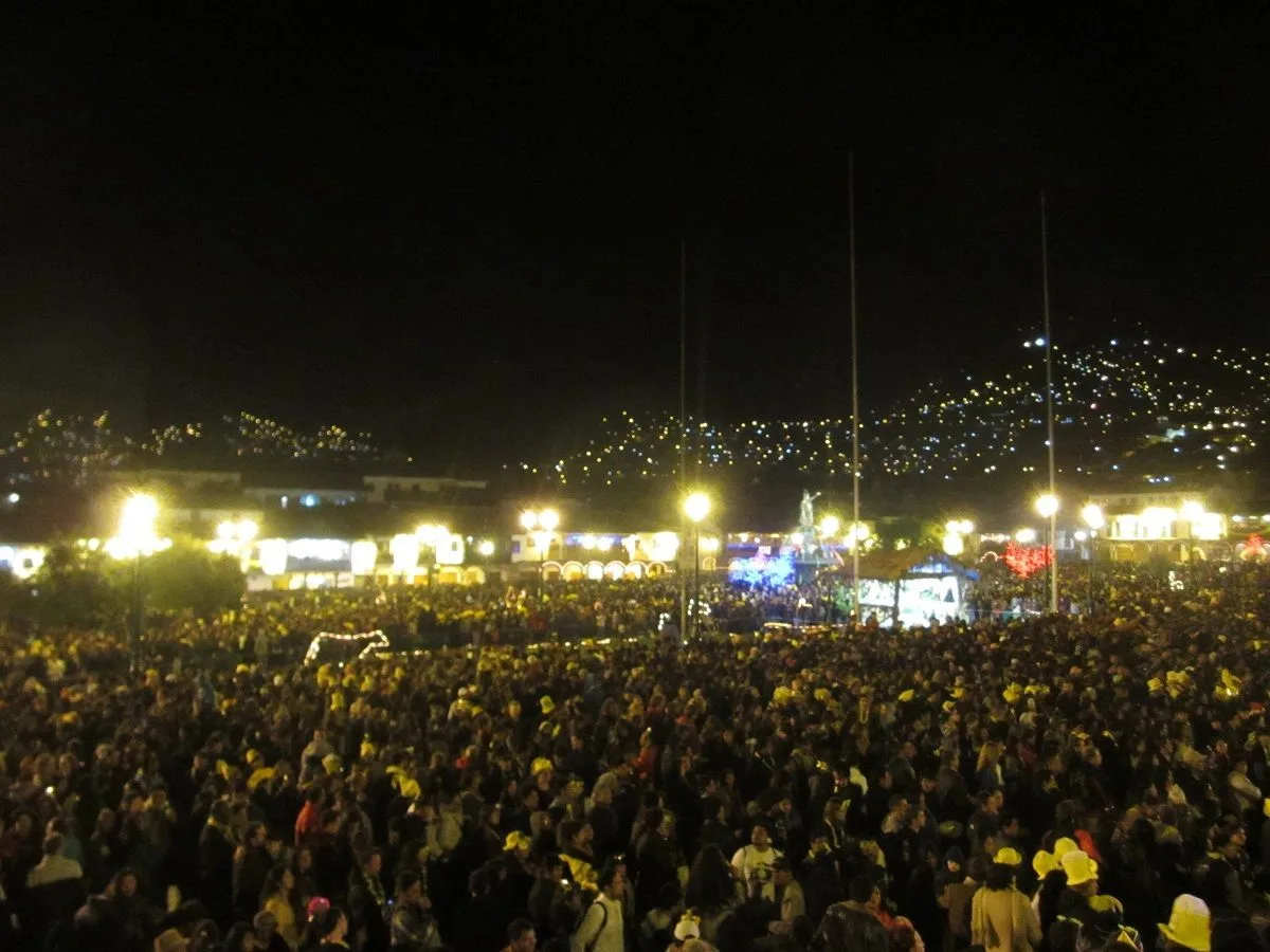Fiesta de año nuevo en Cusco