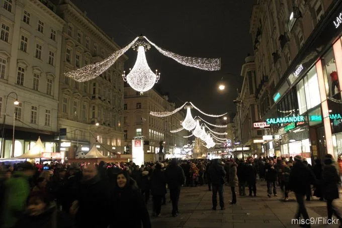 Festejos callejeros en Viena