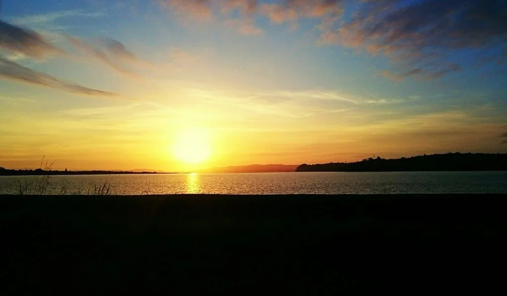 Scenic View Of Sea During Sunset