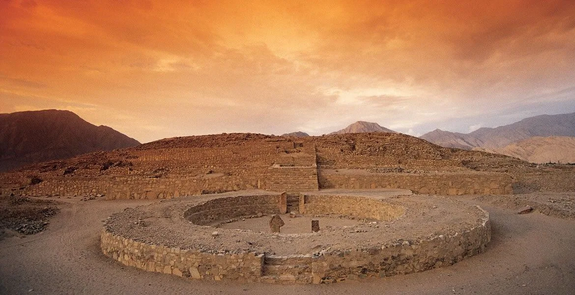 Ruinas del Caral en Perú