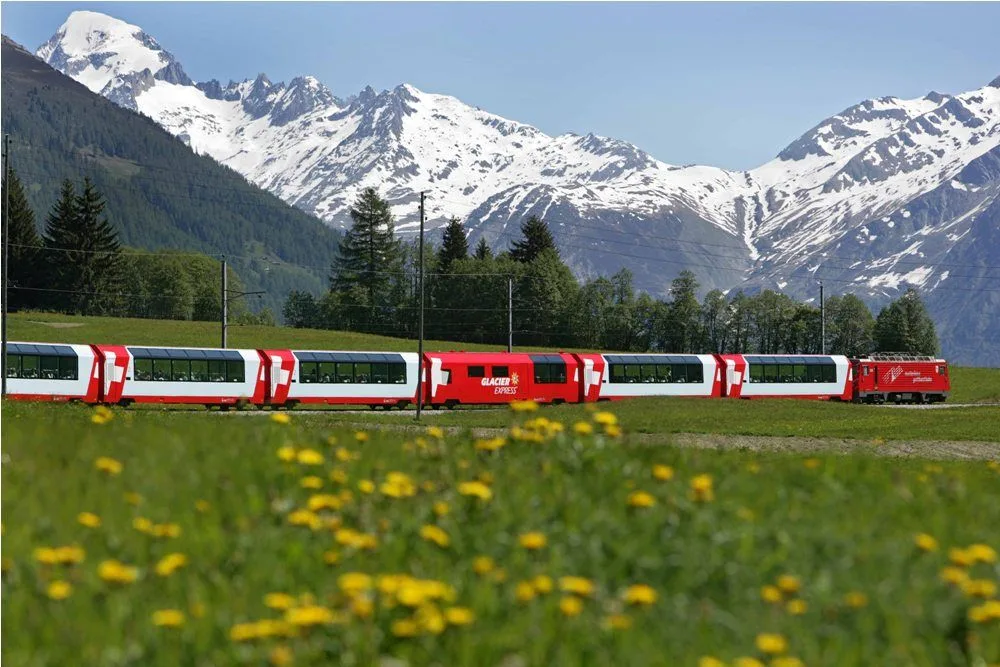 Glacier Express, tren a través de los Alpes Suizos