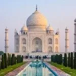 Taj-Mahal. Vista Externa del Mausoleo