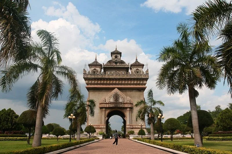 Patuxai en Vientiane, Laos