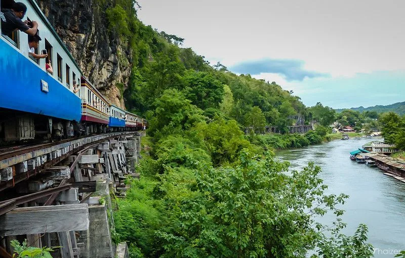 Ferrocarril de la muerte en Kanchanaburi, Tailandia
