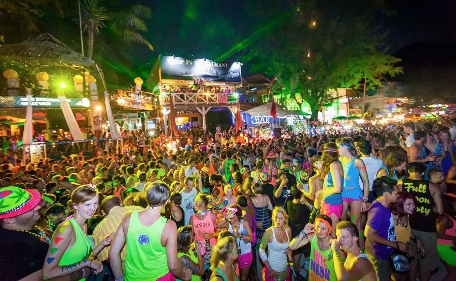 Full Moon Party en las playas de Ko Phangan