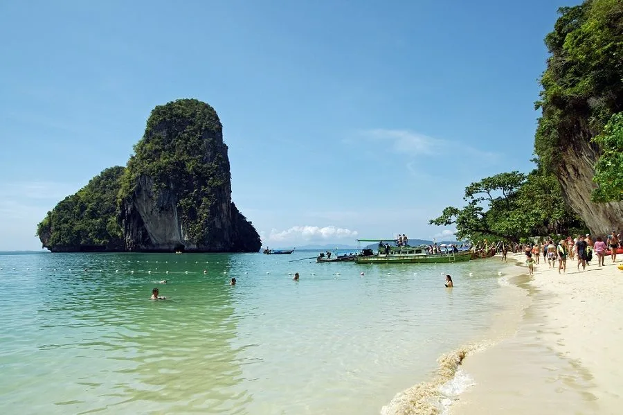 Phra Nang Beach en Krabi, Tailandia