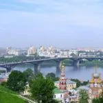 El río Oka divide en dos la ciudad de Nizhnij Novgorod